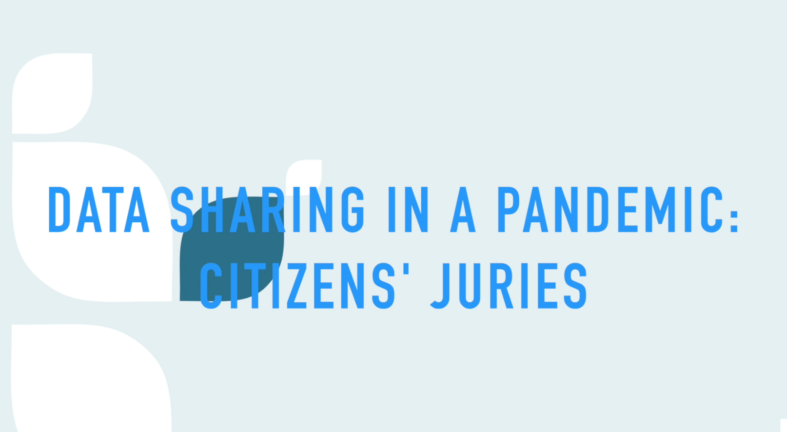 Data Sharing in a Pandemic: Citizens' Juries